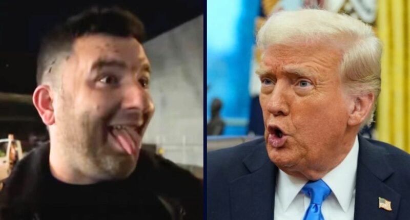 'Mag dump Trump': Military vet accused of threatening to kill president while stockpiling guns and explosives arrested on new charges moments after appearing in court