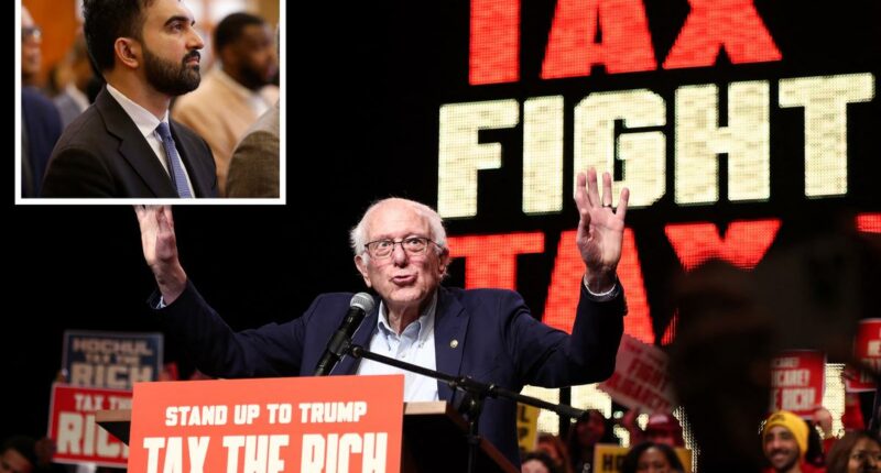 Mamdani skips Bernie Sanders' Bronx 'Tax the Rich' rally as tensions over lefty legislation mount with Gov. Hochul