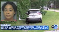 Man believed to have died by suicide was shot by his estranged wife, whose own mother said she seemed consumed by guilt after his death: Police