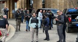 Man sat in vehicle in Michigan synagogue parking lot for two hours before attack, officials say