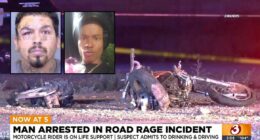 Man says expectant father 'taunted him' at Walmart by revving his motorcycle engine, so he plowed into the dad-to-be with his Chevy Tahoe and killed him: Police