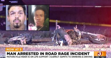 Man says expectant father 'taunted him' at Walmart by revving his motorcycle engine, so he plowed into the dad-to-be with his Chevy Tahoe and killed him: Police