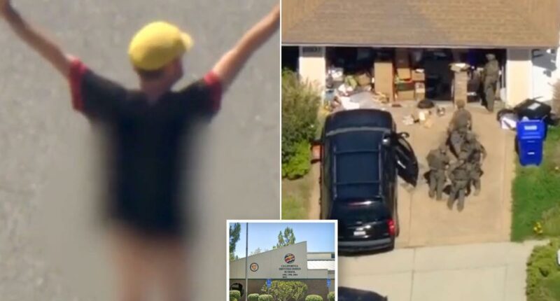 Man who opened fire near Santa Clarita school emerges pantless after standoff
