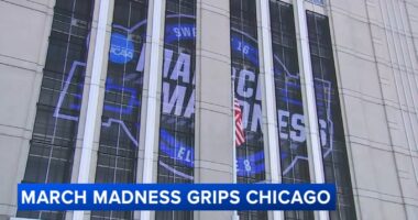 March Madness: Chicago's United Center hosting Sweet 16, Elite Eight games; Illini fans celebrating Illinois win over Houston