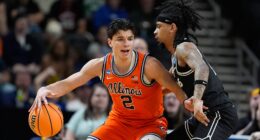 March Madness college basketball: Andrej Stojakovic scores 21 as No. 3 seed Illinois beats 11th-seeded VCU 76-55 to reach Sweet 16