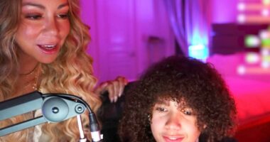 Mariah Carey crashes son's livestream... and his reaction is priceless