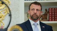 Markwayne Mullin's face says it all as Trump admits he 'didn't know' he's Native American at DHS swearing-in