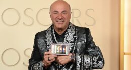 Marty Supreme star Kevin O'Leary wears iconic piece of sporting memorabilia worth up to $30 MILLION to the Oscars