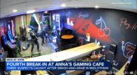 Midlothian burglary: 4th break-in at Anna's Gaming Cafe at 147th Street, Kilbourn Avenue damages business; 3 arrested, police say