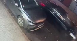 Moment Derby car-ramming suspect 'races away from the scene'