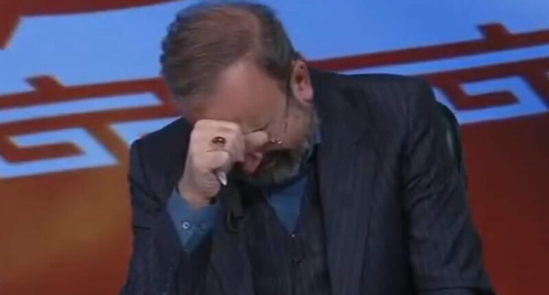 Moment Iranian TV anchor sobs on air as he announces Ayatollah's death