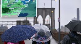 More rain to slam I-95 corridor through the end of the week as temperatures warm up in the Northeast