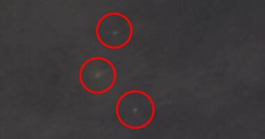 Mysterious trio of UFOs 'chasing each other' seen over New York City