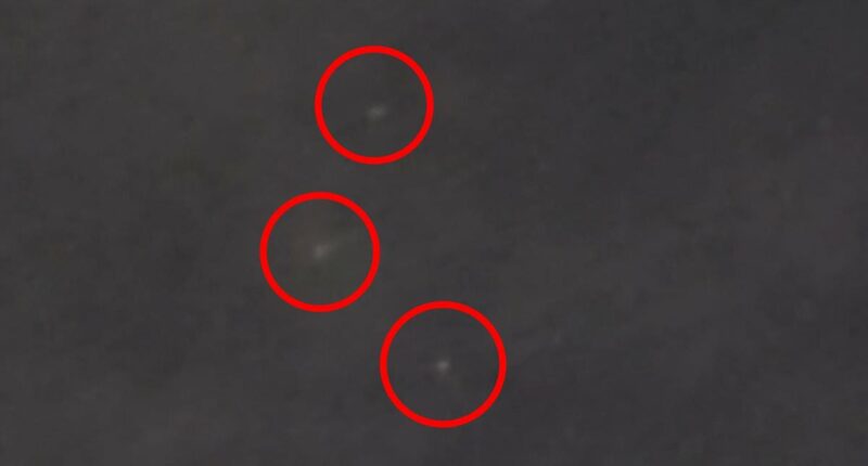 Mysterious trio of UFOs 'chasing each other' seen over New York City