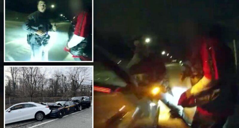 NY trooper miraculously walks away after out-of-control SUV causes chain-reaction crash