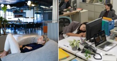 NYC workers flee 9-to-5 for cry rooms and nap pods