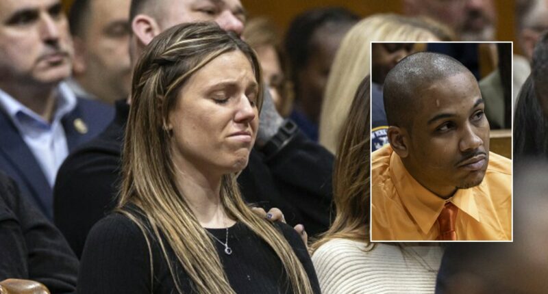 NYPD Officer Jonathan Diller's widow weeps as sea of blue fills courtroom in accused cop killer’s murder trial