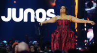 Nelly Furtado turns heads in red corset gown after announcing return to music following body-shaming battle