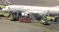 New Jersey-bound United flight makes emergency landing at LAX after engine fire