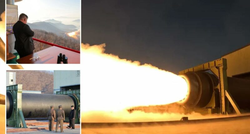 North Korea conducts engine test for missile capable of targeting US mainland