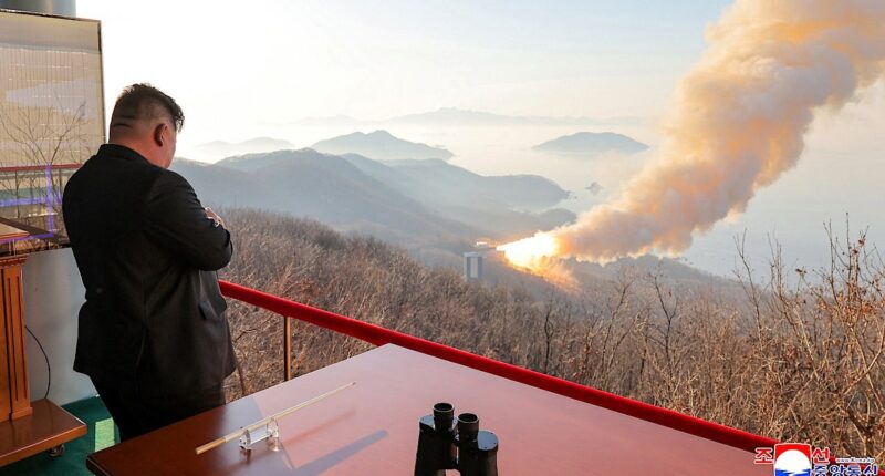 North Korea tests solid-fuel missile engine as Kim boosts threat to US mainland