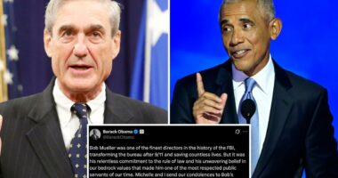 Obama slammed for praising late 'Russiagate' prober Robert Mueller's 'commitment to rule of law'