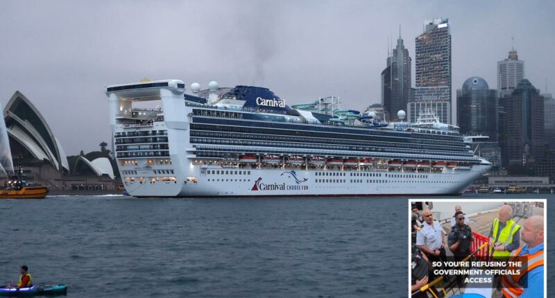 Officials denied boarding of major cruise ship in Sydney