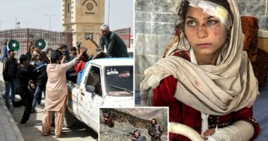 Pakistani, Afghan border forces exchange fire as UN says war displaces over 100,000