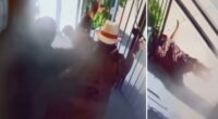 Pastor caught shoving elderly woman down steps of LA church