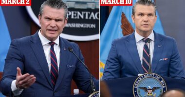 Pete Hegseth BANS photographers over 'unflattering' images at Pentagon briefing