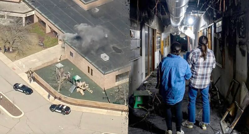 Photos reveal devastation inside Michigan synagogue after attack