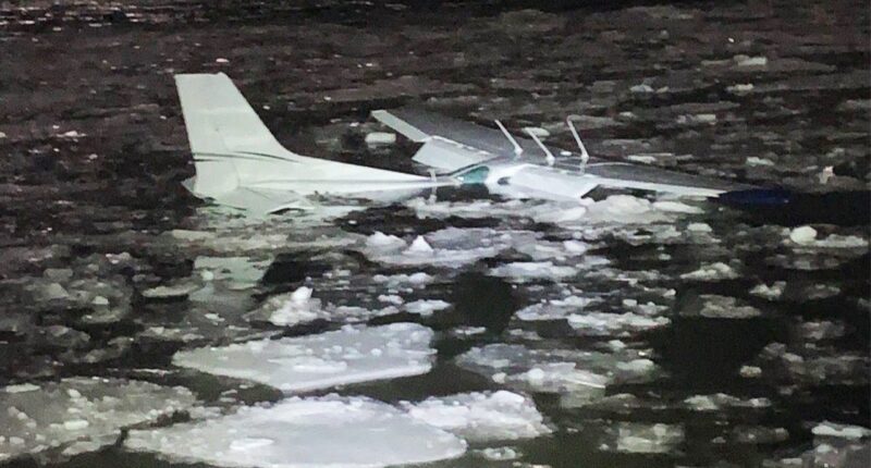 Pilot, passenger swim to safety after plane crashes into New York's Hudson River