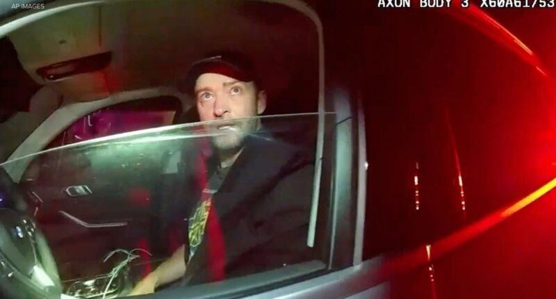 Police video of Justin Timberlake's 2024 drunken driving arrest released