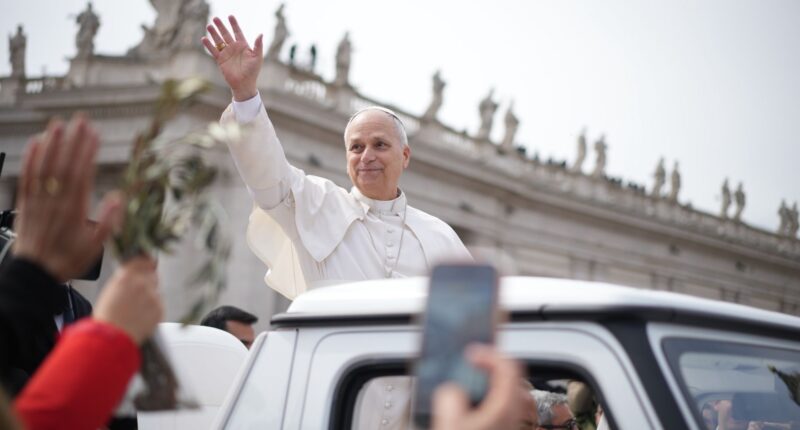 Pope Leo XIV rejects claims that God justifies war in Palm Sunday Mass message in St. Peter's Square
