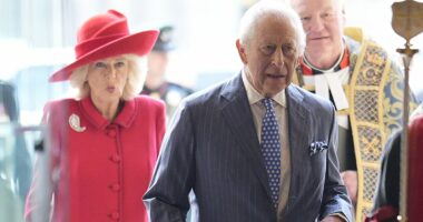 Prince William told Princess Anne: 'I've had enough of hearing his name' during 'tense' conversations between the royals at Commonwealth Day service, according to a lip reader