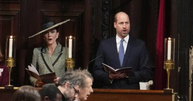 Prince and Princess of Wales attend historic ceremony
