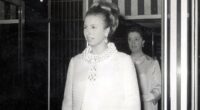 Princess Anne slips into coat... 57 YEARS after she first wore it