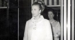 Princess Anne slips into coat... 57 YEARS after she first wore it
