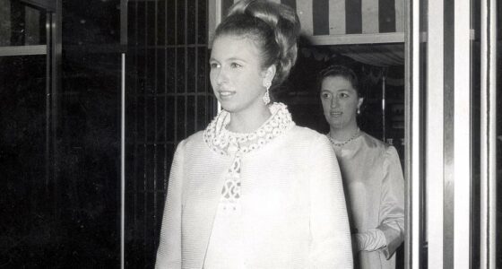 Princess Anne slips into coat... 57 YEARS after she first wore it