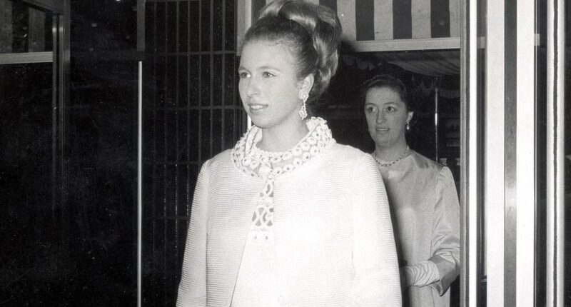 Princess Anne slips into coat... 57 YEARS after she first wore it