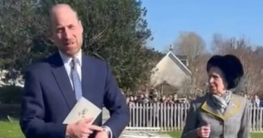 Princess Anne's fuss-free reaction to being greeted by fans: Royal is totally unbothered as students film her