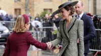 Princess of Wales debuts £2,850 cashmere coat from Suzannah London and £690 straw boater as she attends historic ceremony to enthrone the first female Archbishop of Canterbury