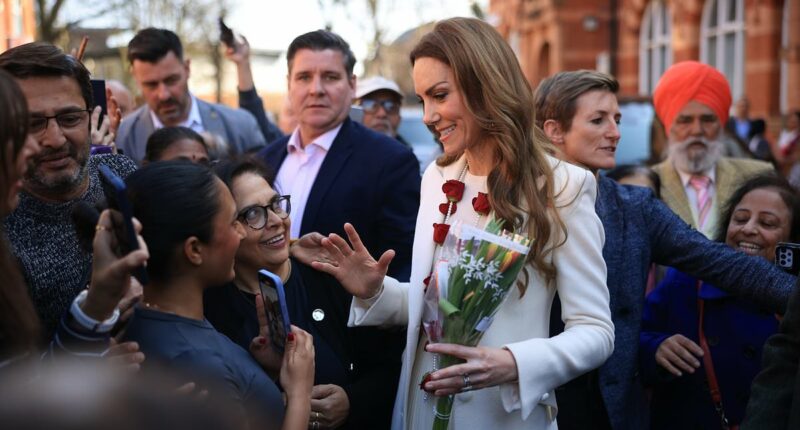 Princess of Wales stuns in all-white ensemble in Leicester
