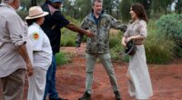 Queen Mary and King Frederik touch down in Uluru for first public appearance of historic six-day Aussie tour