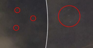 Queens man spots mystery orbs flying over NYC.