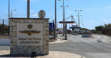 RAF base in Cyprus 'is hit by Iranian drone': MoD confirms blast