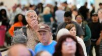 Record-high passenger wait times at airports, but no deal yet on the 40th day of the shutdown