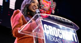 Rep. Jasmine Crockett leaves Texas Senate primary party, accuses GOP of election meddling