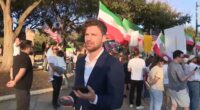 Reporter filmed getting text telling him NOT to cover Iran protesters