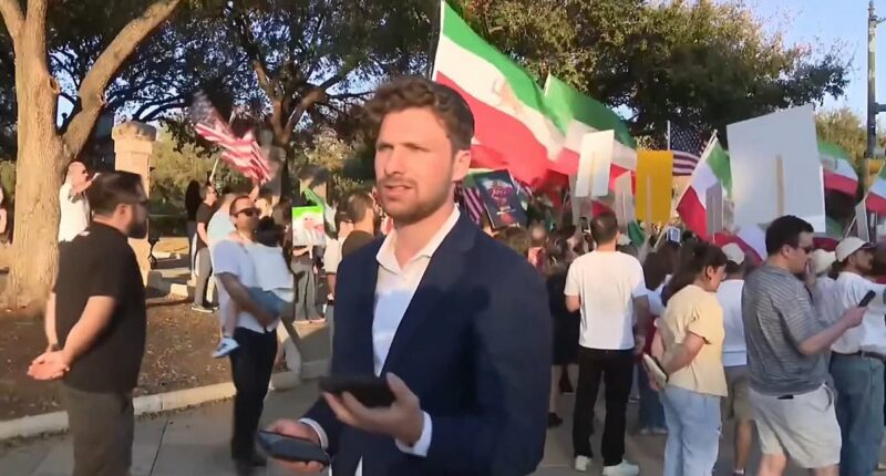 Reporter filmed getting text telling him NOT to cover Iran protesters